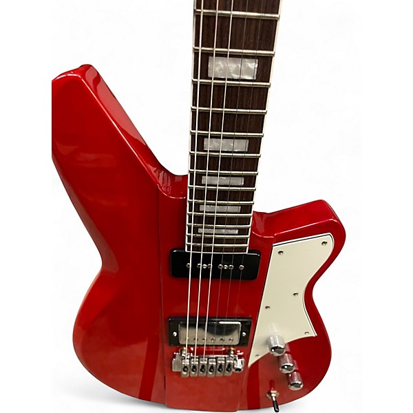 Used Reverend Warhawk DAW Trans Red Solid Body Electric Guitar