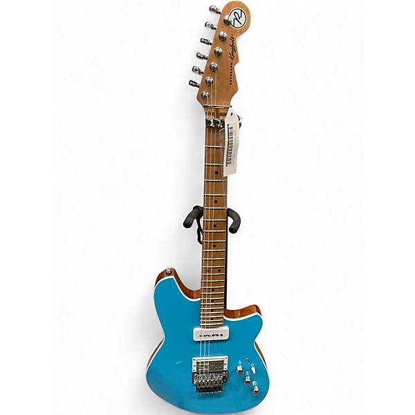 Used Reverend Kingbolt H90 Floyd Rose Blue Solid Body Electric Guitar