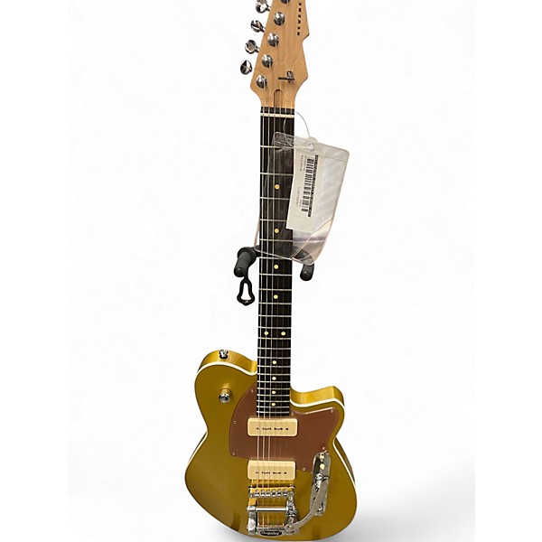 Used Reverend Charger 290 Bigsby Gold Solid Body Electric Guitar