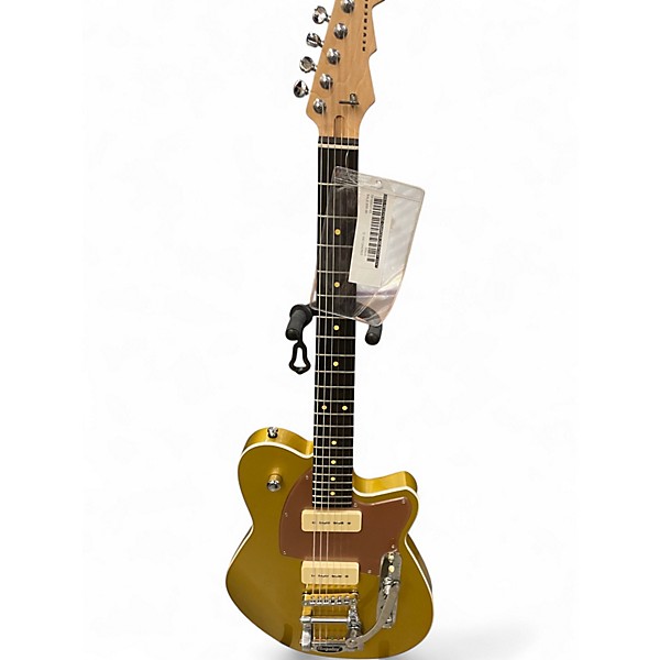 Used Reverend Charger 290 Bigsby Gold Solid Body Electric Guitar