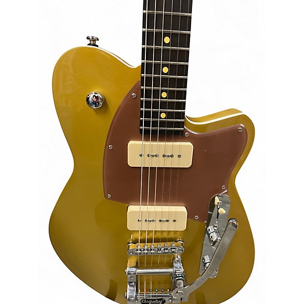 Used Reverend Charger 290 Bigsby Gold Solid Body Electric Guitar