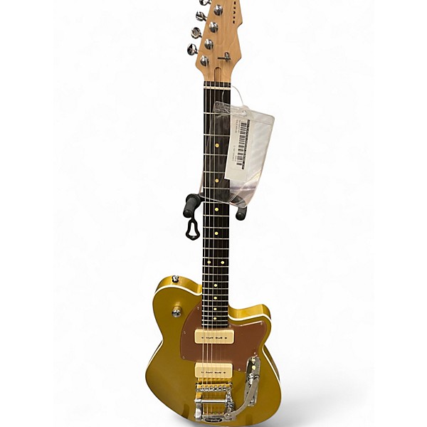 Used Reverend Charger 290 Bigsby Gold Solid Body Electric Guitar