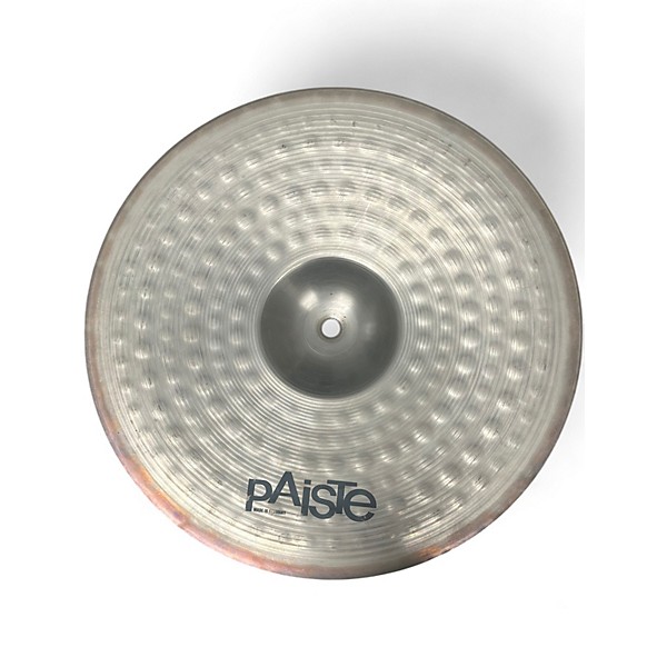 Used Paiste 14in 201 bronze hi hat Cymbal