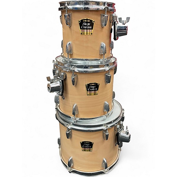 Used Yamaha 7 Piece Stage Custom natural Drum Kit