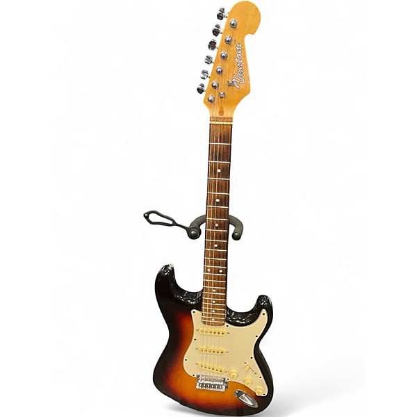 Used Vantom STRAT SSS Sunburst Solid Body Electric Guitar