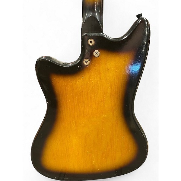 Vintage 1960s Harmony BOBCAT Tobacco Sunburst Solid Body Electric Guitar