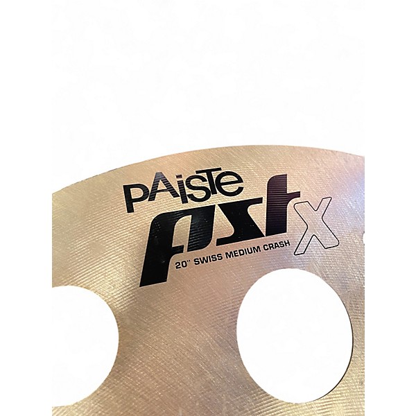 Used Paiste 20in PST SWISS MEDIUM CRASH Cymbal