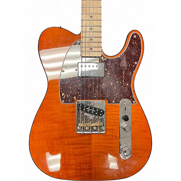 Used Squier Affinity Series Telecaster FMT SH TRANS MOCHA Solid Body Electric Guitar