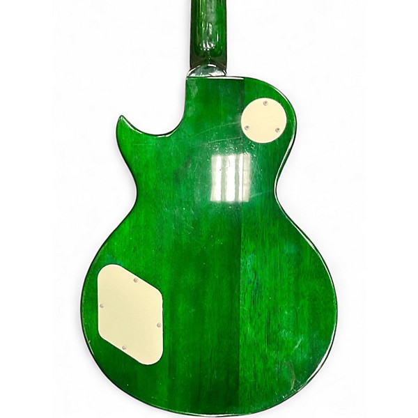 Used Iyv LES PAUL Trans Green Solid Body Electric Guitar