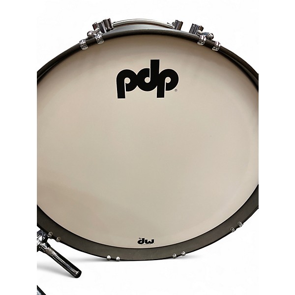Used PDP by DW 6 Piece Concept Series black stain Drum Kit