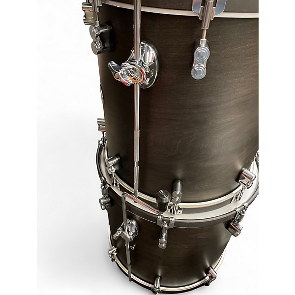 Used PDP by DW 6 Piece Concept Series black stain Drum Kit