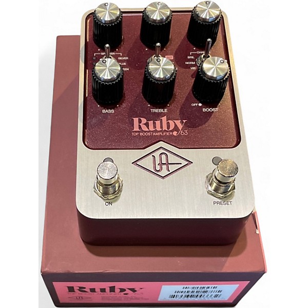 Used Universal Audio Ruby Top Boost Amplifier '63 Effect Pedal