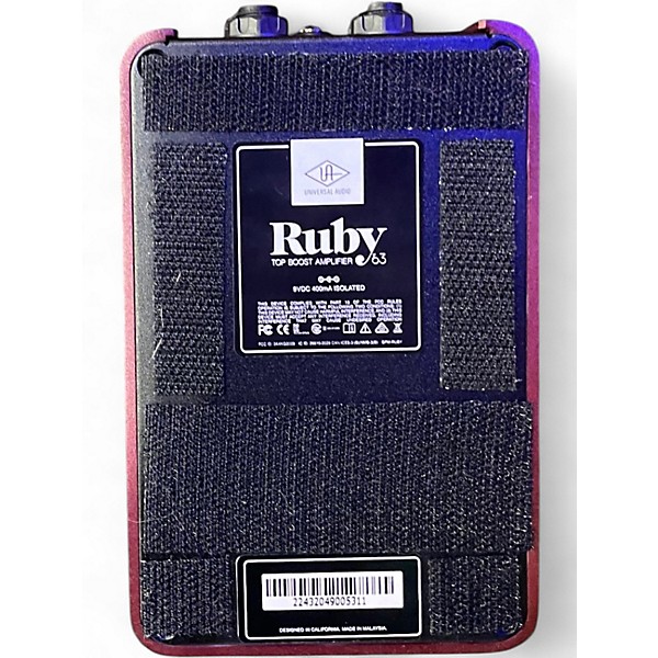 Used Universal Audio Ruby Top Boost Amplifier '63 Effect Pedal