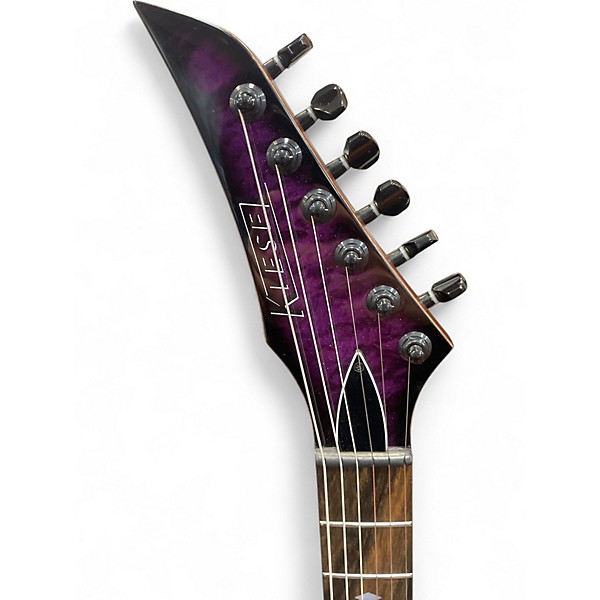 Used 2024 Kiesel HYPERDRIVE Trans Purple Solid Body Electric Guitar