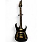 Used Ibanez PGM50 Paul Gilbert Black and Gold Solid Body Electric Guitar thumbnail