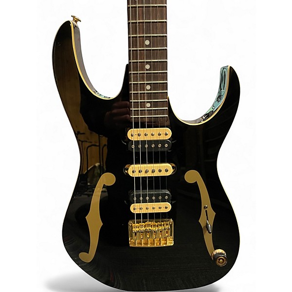 Used Ibanez PGM50 Paul Gilbert Black and Gold Solid Body Electric Guitar