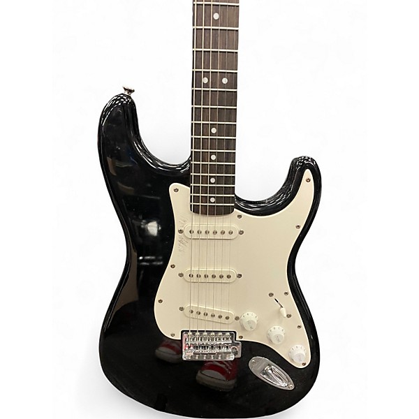 Used Squier Affinity Stratocaster Black Solid Body Electric Guitar