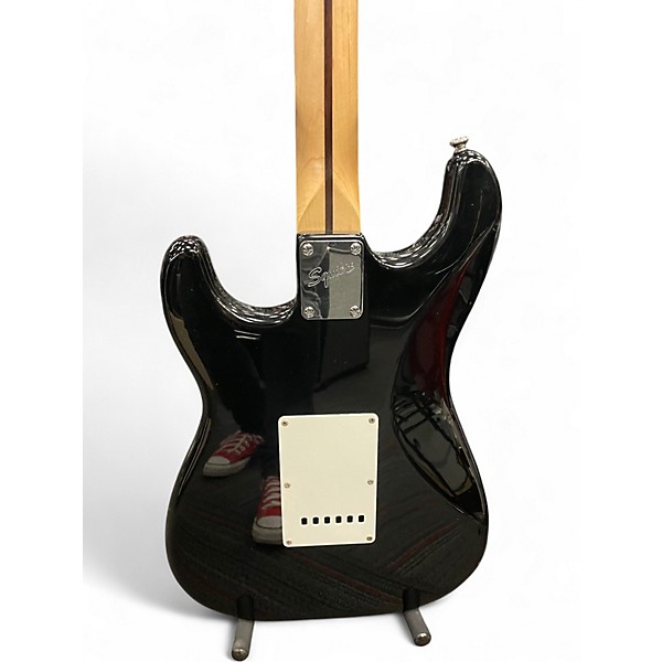 Used Squier Affinity Stratocaster Black Solid Body Electric Guitar
