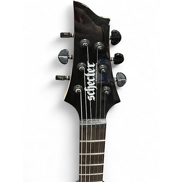 Used Schecter Guitar Research Sunset-6 Triad Gloss Black Solid Body Electric Guitar
