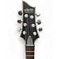 Used Schecter Guitar Research C1 Platinum Transparent Black Satin Solid Body Electric Guitar