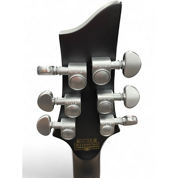 Used Schecter Guitar Research C1 Platinum Transparent Black Satin Solid Body Electric Guitar