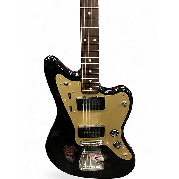 Used Fender INORAN JAZZMASTER Black and Gold Solid Body Electric Guitar