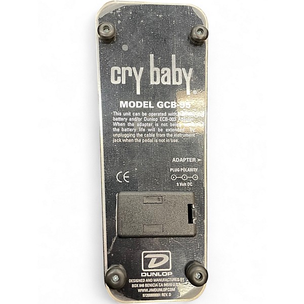 Used Dunlop GCB95 Original Crybaby Wah Effect Pedal