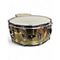 Used Slingerland 14in 10-Lug Brass Snare Drum BRASS Drum thumbnail