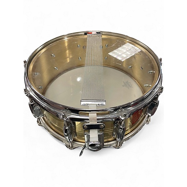 Used Slingerland 14in 10-Lug Brass Snare Drum BRASS Drum