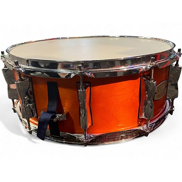 Used Yamaha 5.5X14 Stage Custom Snare Orange Drum