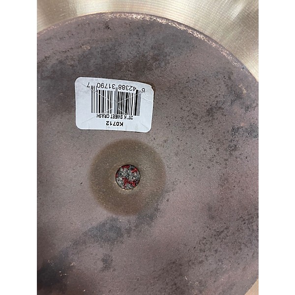 Used Zildjian 20in K Sweet Crash Cymbal