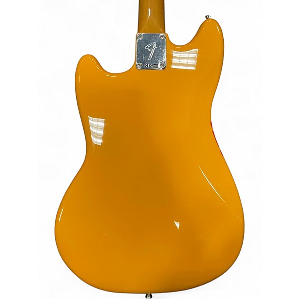 Used Fender Vintera Competition Mustang Orange Solid Body Electric Guitar