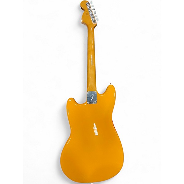 Used Fender Vintera Competition Mustang Orange Solid Body Electric Guitar
