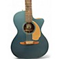 Used Fender Newporter Player Blue Acoustic Electric Guitar
