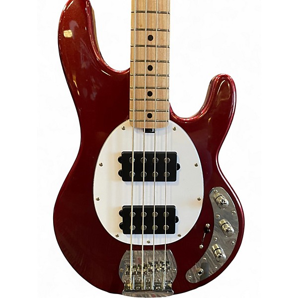 Used Sterling by Music Man StingRay RAY4HH Candy Apple Red Electric Bass Guitar