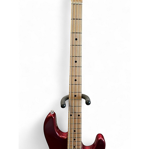 Used Sterling by Music Man StingRay RAY4HH Candy Apple Red Electric Bass Guitar