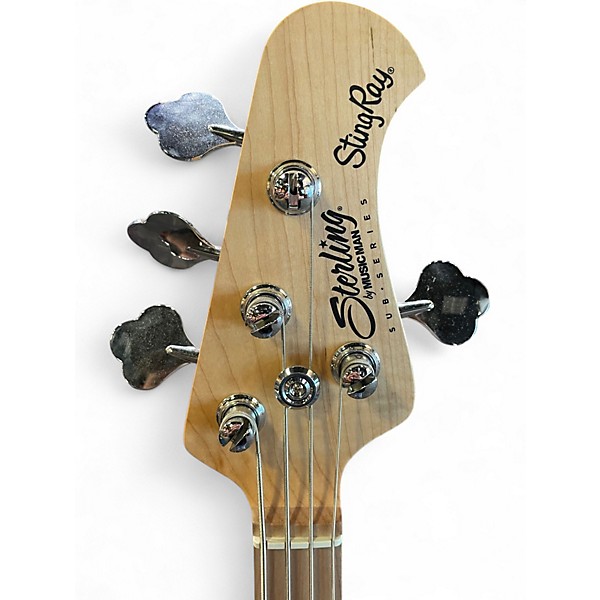 Used Sterling by Music Man StingRay RAY4HH Candy Apple Red Electric Bass Guitar