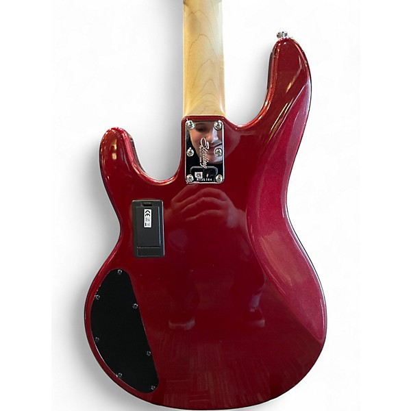 Used Sterling by Music Man StingRay RAY4HH Candy Apple Red Electric Bass Guitar