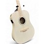 Used Ibanez AAD77M1E White Natural Acoustic Electric Guitar