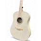 Used Ibanez AAD77M1E White Natural Acoustic Electric Guitar