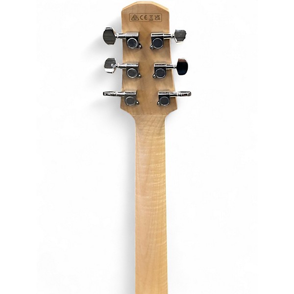 Used Ibanez AAD77M1E White Natural Acoustic Electric Guitar