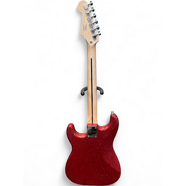 Used Squier Bullet Stratocaster SPARKLE RED Solid Body Electric Guitar