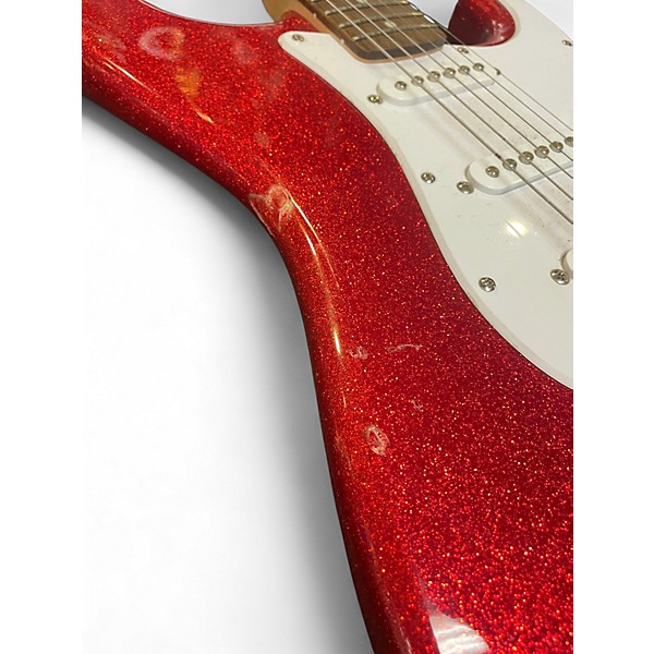 Used Squier Bullet Stratocaster SPARKLE RED Solid Body Electric Guitar