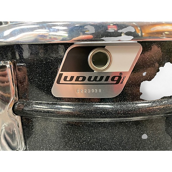 Used Ludwig 5X14 Acrolite Snare BLACK GALAXY Drum