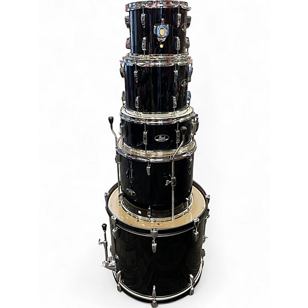 Used Pearl 5 Piece Roadshow Black Drum Kit