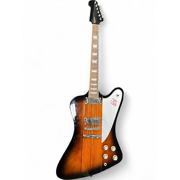 Used 2020s Epiphone Firebird Studio 2 Color Sunburst Solid Body Electric Guitar
