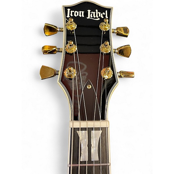 Used Iron Label SEER MODEL Emerald Green Solid Body Electric Guitar