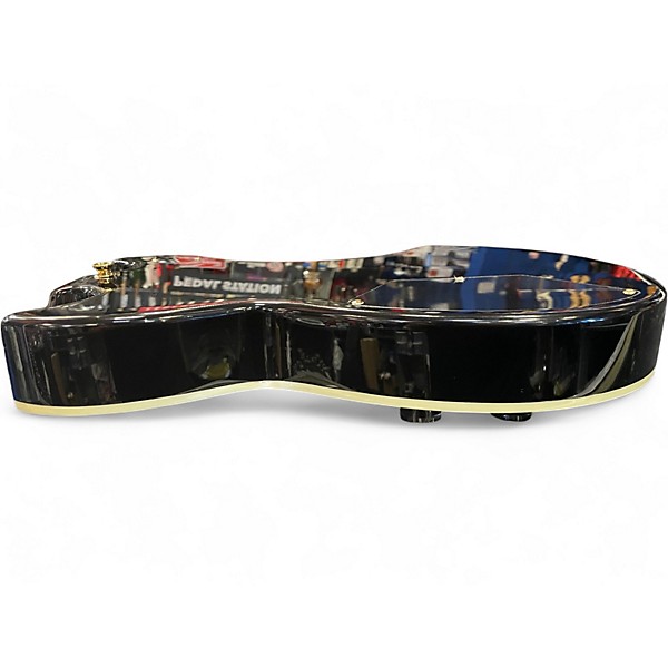 Used Iron Label SEER MODEL Emerald Green Solid Body Electric Guitar