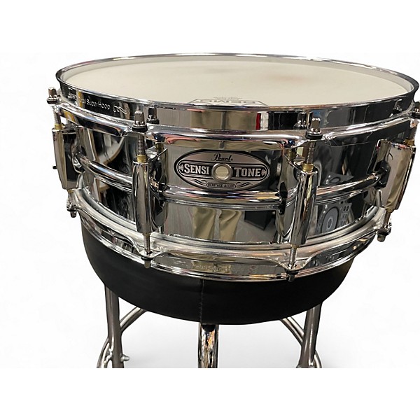 Used Pearl 14X5 Sensitone Snare Chrome Drum