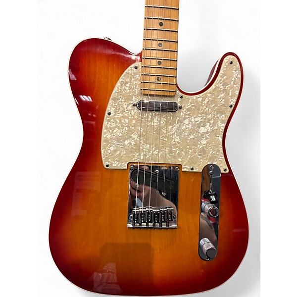 Used 2015 Fender American Deluxe Telecaster Cherry Sunburst Solid Body Electric Guitar